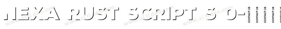 Nexa Rust Script S 0字体转换